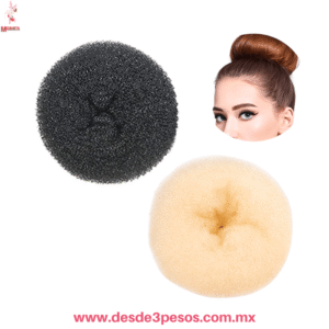 Dona Chica de Fibra para Chongo en colores como en foto  8 cm de diametro F-8