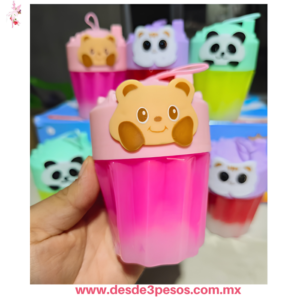 Vasito de Slime Duo con Diseño de Animal 11 x 8 cm H-1932