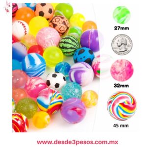 Pelota Goma dura, extra rebote 45 mm Varios diseños