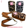 Bolsa Animal Print Crossbody ,2 Diviciones con Correa Ancha 19 x 12 cm 3 tonos H-1041 - Foto 1