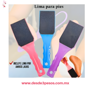 Lima Para Pies Doble Cara  Suaviza Exfolia Grande 22cm LIN-19-1