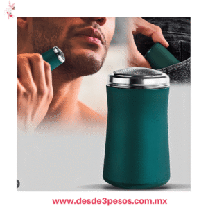 Mini Maquina De Afeitar Portatil Recargable Marry Color  3 Tonos incluye cargador Aceite y Brocha para Limpiar Modelo SK-272 7 x 4 cm