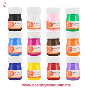 Pintura Acrilica POLITEC 20ml. En varios colores