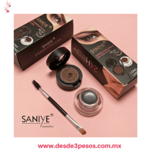 Dúo de cejas SANIYE Eyebrow Powder & Gel es un set de maquillaje 2 en 1 que incluye sombra en polvo y pomada en gel a prueba de agua 4X 5 cm M250