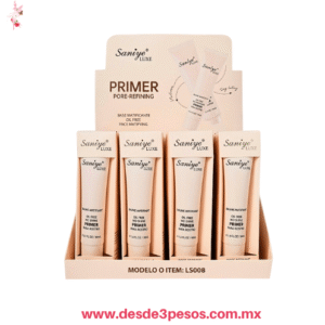 Primer para Rostro SANIYE LUXE ayuda a minimizar la apariencia de los poros 30 ml 12.5 x 4 cm. LS008