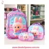 Trio Escolar de Mochila con Luz Led, Lonchera y lapicera de Personajes, 34 x 43, lonchera 26 x 24 y Lapicera 13 x 24 cm Mod. 163-7 - Foto 6