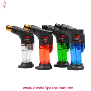 Encendedores EXPLOSIVE tipo Soplete con depósito transparente Recargables 13 X 7 cm. Caja con 12 pza. precio por 1 pza.