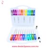 Marcadores Glitter Metallic (24 colores) son un estuche de rotuladores escolares con tinta brillante y efecto metálico no.1689-24 14cm. De alt - Foto 2