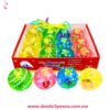 Pelota de luz con agua decorada con glitter y  figura de PATO en su interiror 4cm - Foto 1