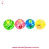 Pelota de luz con agua decorada con glitter y  figura de PATO en su interiror 4cm - Foto 2