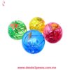 Pelota de luz con agua decorada con escarcha y figura en forma de PEZ en su interior 7 cm. - Foto 2