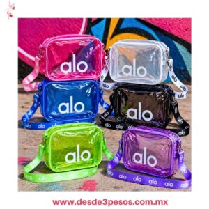 Bolsos de tipo cosmetiquera Alo en Colores plastico transparente Lisos 18 x 15 N-573