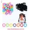 Ligas elásticas para el cabello en una bolsita de plástico transparente con cierre 50 pza 14 x 10 cm XH8117 - Foto 2