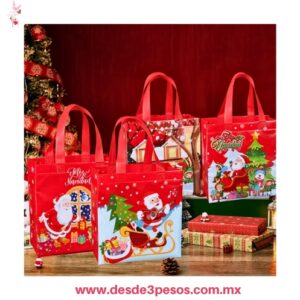 Paquete con 12 Bolsas de Peyon Navideñas Medidas 23 x 30 cm S-19-9