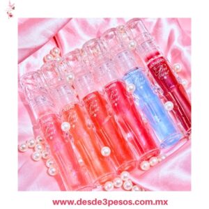 Brillo labial  ULTRAMO con destellos 6 presentaciones 1 tipo de brillo WK041 5ml.