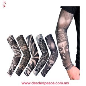 Mangas de tatuajes falsos, hechas de material elástico  41 cm. De largo