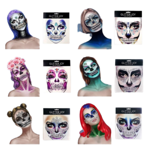 Planilla de Tatuajes Temporales Catrinas GLITTER J