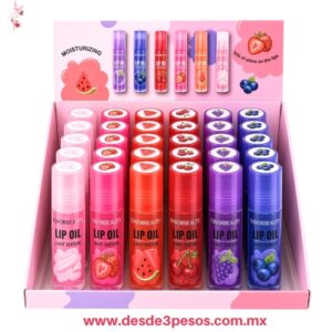 Gloss Hidratantes en roll-on FAVOR BEAUTY  con aromas frutales 9 X 1.2 cm. Caja con 36 pza. precio por 1 pza. LG3972