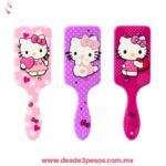 Cepillos para el cabello con diseños de Hello Kitty de plástico en tonos rosados y morados 23 x 8 cm. S-050 - Foto 1