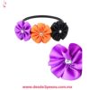 Diadema Halloween con flores de listón Y Piedra Brillante al Centro - Foto 1
