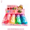 Lip Gloss Favor Beauty Labubu con diseño triangular  y acabado brillante 6 tonos con aromas 6 x 6 cm LG3608 - Foto 1