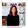Diademas de Halloween con diseños de calaveras, murciélagos y calabazas unitalla 26G-120 - Foto 1