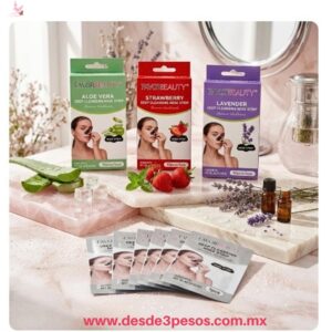 Caja con 10 Parches  limpiadores   para  nariz FAVOR BEAUTY 3 Presentaciones