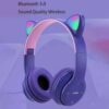 Audífonos de Diadema Bluetooth P47M con Orejas de Gato y Luz LED RGB, Colores: Rosa, Morado y Azul, Link Bits MOD P47M - Foto 7