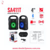 Bocina Portátil 4" con Asa Superior Luz LED RGB Bluetooth USB Aux SA411T - Foto 2