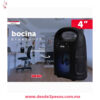 Bocina Portátil 4" con Asa Superior Luz LED RGB Bluetooth USB Aux SA411T - Foto 5