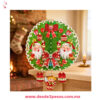Cartón Navideño Tridimensional decorado con  Diamantina  36 cm de Diametro - Foto 1
