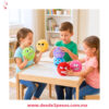 Pelota de Peluche de Caritas Divertidas y Monstros en vaios tonos con un pequeño lazo en parte de arriba 14 cm. De diametro C-13 - Foto 2
