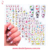 Planilla de Stickers  Hello Kitty para Uñas 80 figuras aprox. 12 x 8 cm.  6E-149 - Foto 2