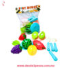 Frutas y verduras de plástico con velcro para cortar 12 pza, 9 x 5 y 13 x 3 cm. Aprox. Z-56 - Foto 1