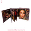 Kit BEAUTY  de maquillaje FAVOR BEAUTY todo en uno plegable estilo libro 16 tonos de sombra 4 Iluminador 5 contorno y 4 labiales 13 x 13 cm, - Foto 1