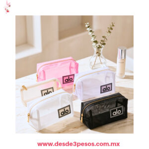 Cosmetiquera de Malla Transparente estilo "alo" Varios tonos 24 x 11 cm. A-643