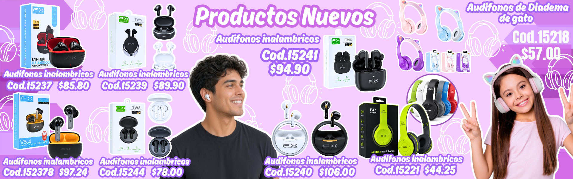 Manos libres y Audifonos Banner 23 Oct 26